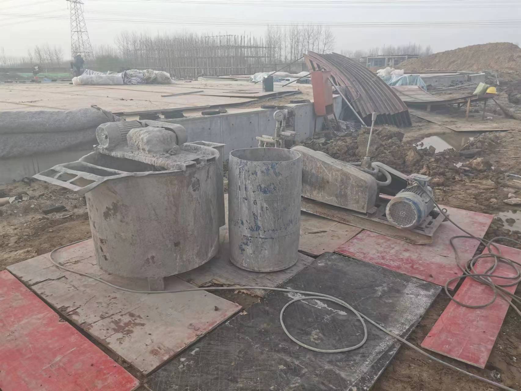 茄子河设备基础注浆