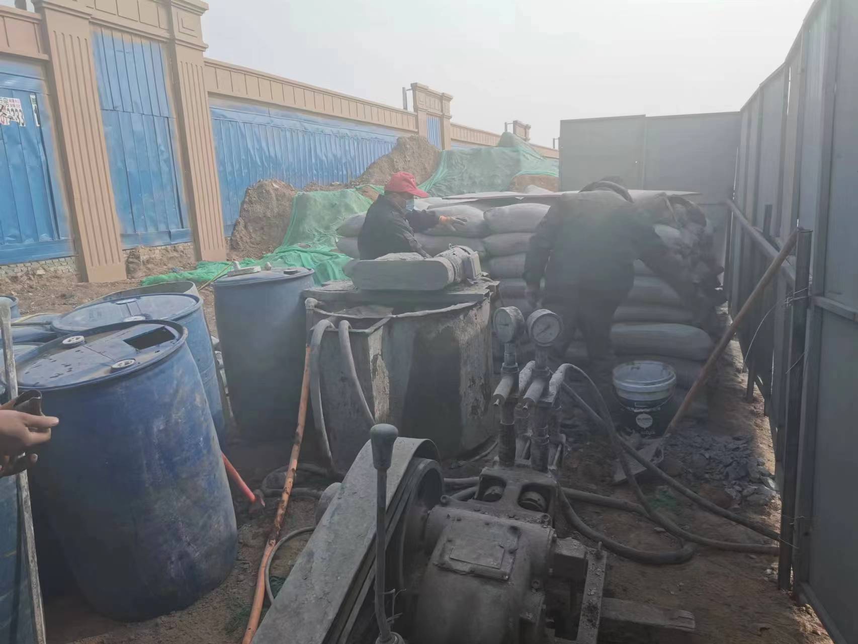 茄子河房屋下沉注浆